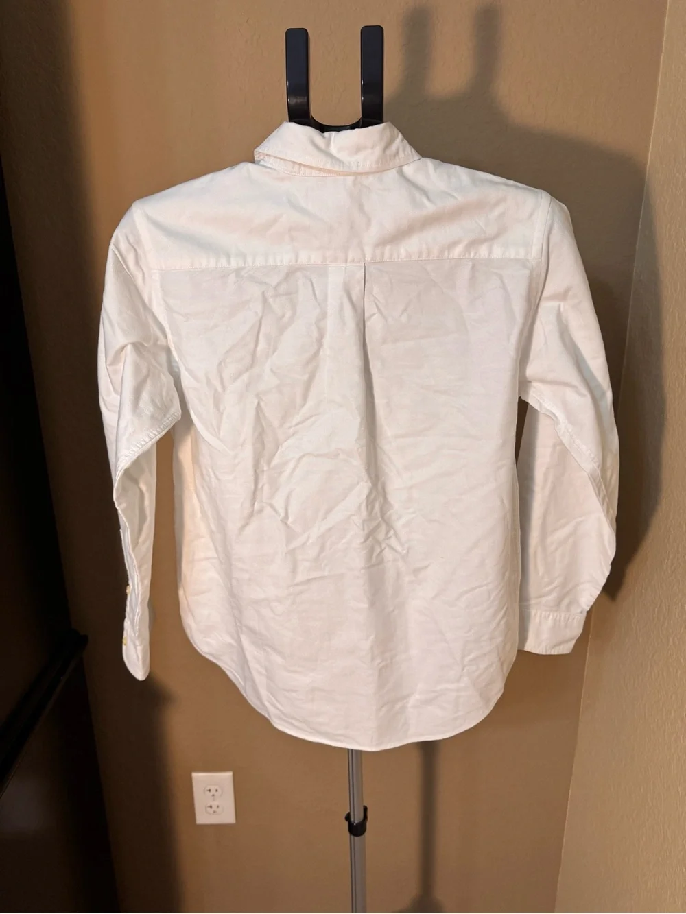 Ralph Lauren White Button-Down Oxford Shirt with Polo Pony